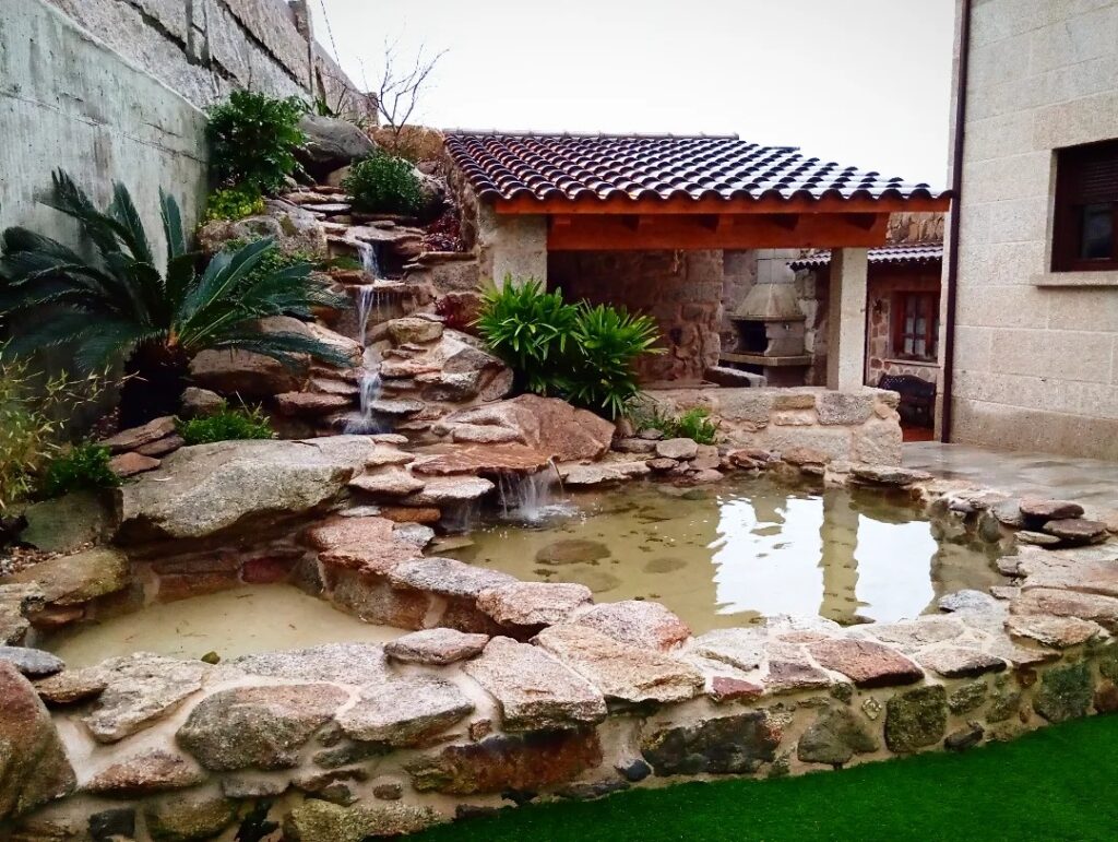 Estanque de piedra despues